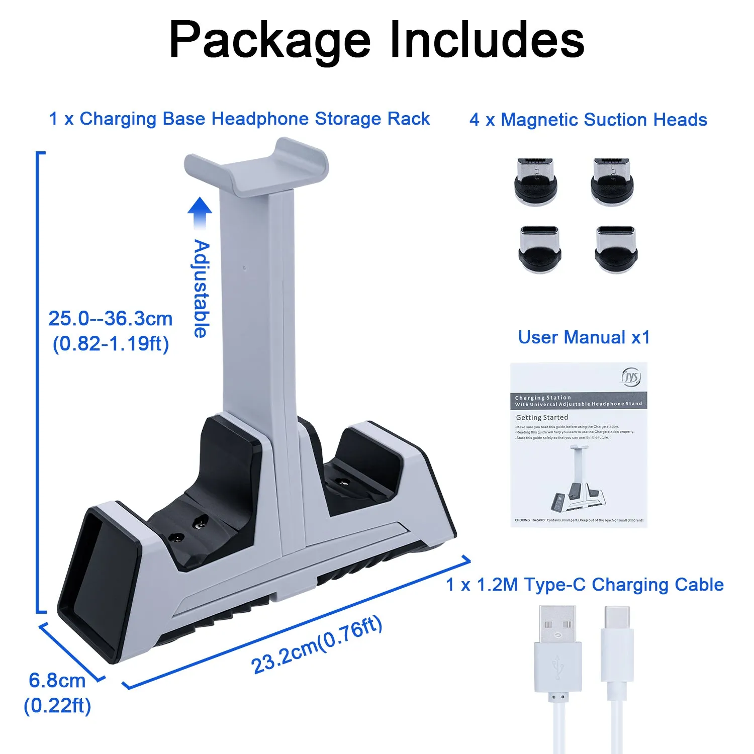 For PS5 Dual Controller Charging Charger With Headset Holder For PS4 For Xbox Series X For Nintendo Switch Pro Controller