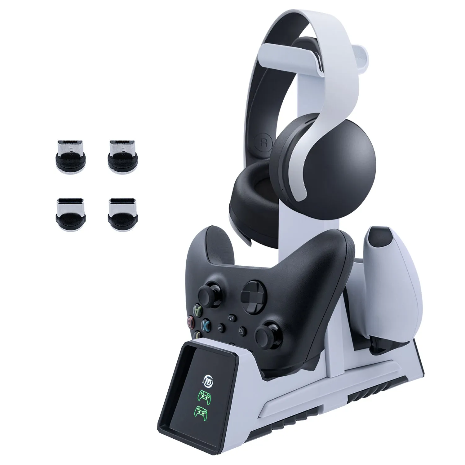For PS5 Dual Controller Charging Charger With Headset Holder For PS4 For Xbox Series X For Nintendo Switch Pro Controller