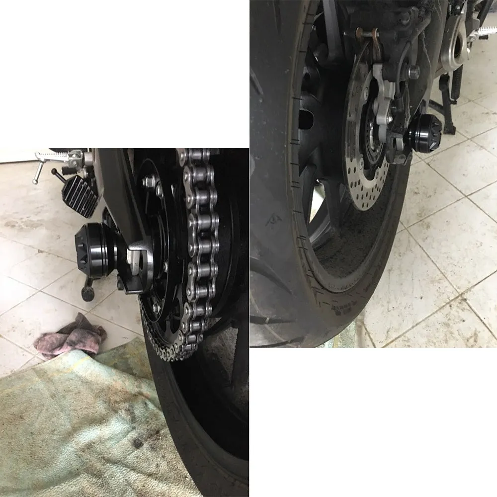 For YAMAHA MT-09 FZ09 MT09 Front Rear Axle Crash Mushrooms