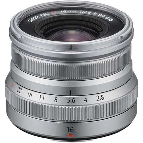 Fujinon XF 16mm F/2.8 R WR - Silver