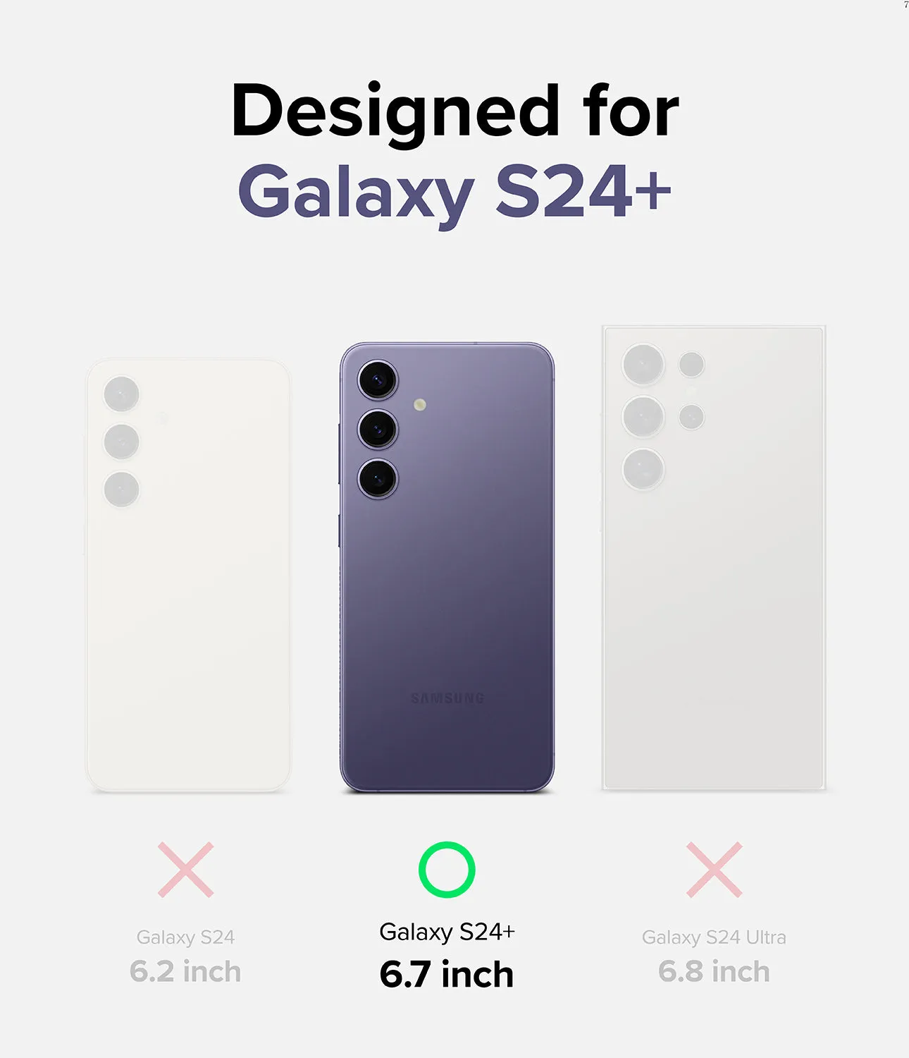 Galaxy S24 Plus Lens Protector | Camera Lens Frame Glass