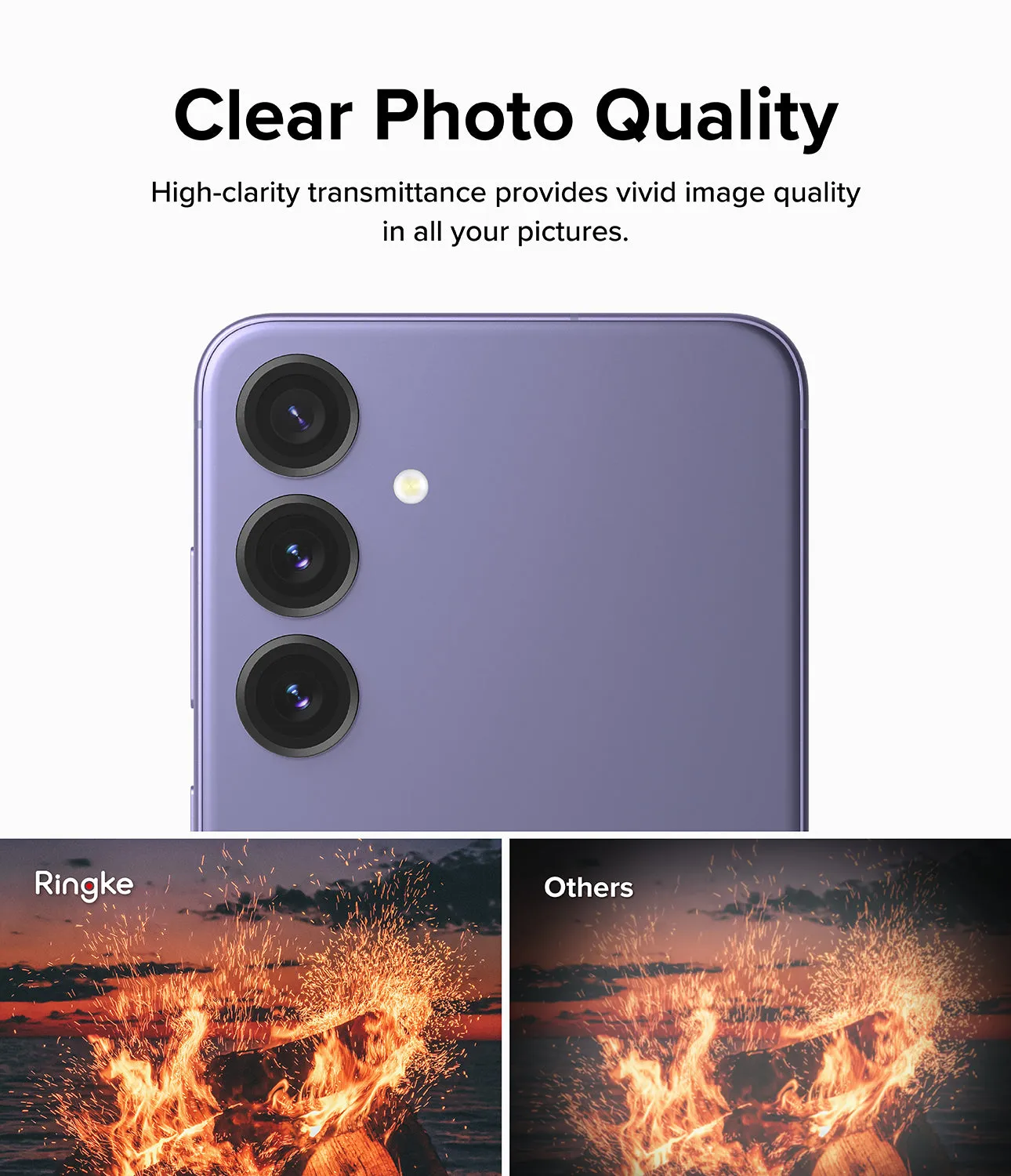 Galaxy S24 Plus Lens Protector | Camera Lens Frame Glass
