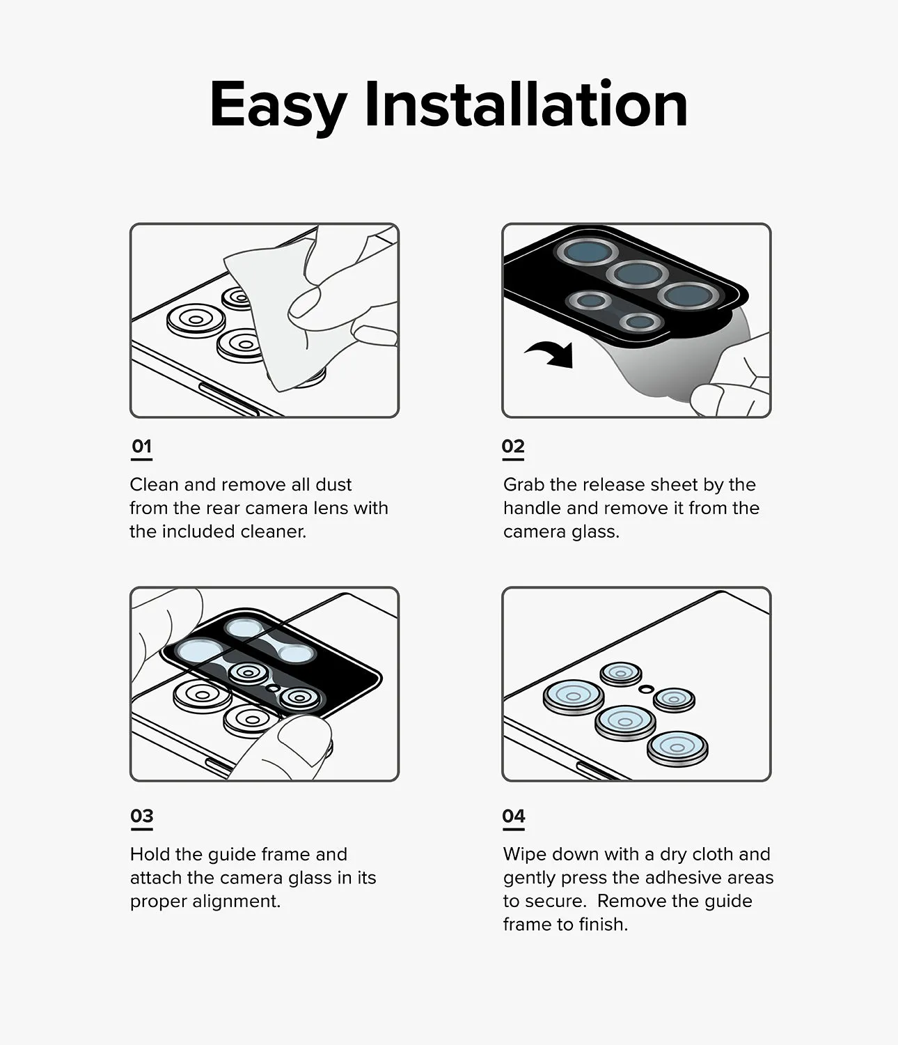 Galaxy S24 Plus Lens Protector | Camera Lens Frame Glass