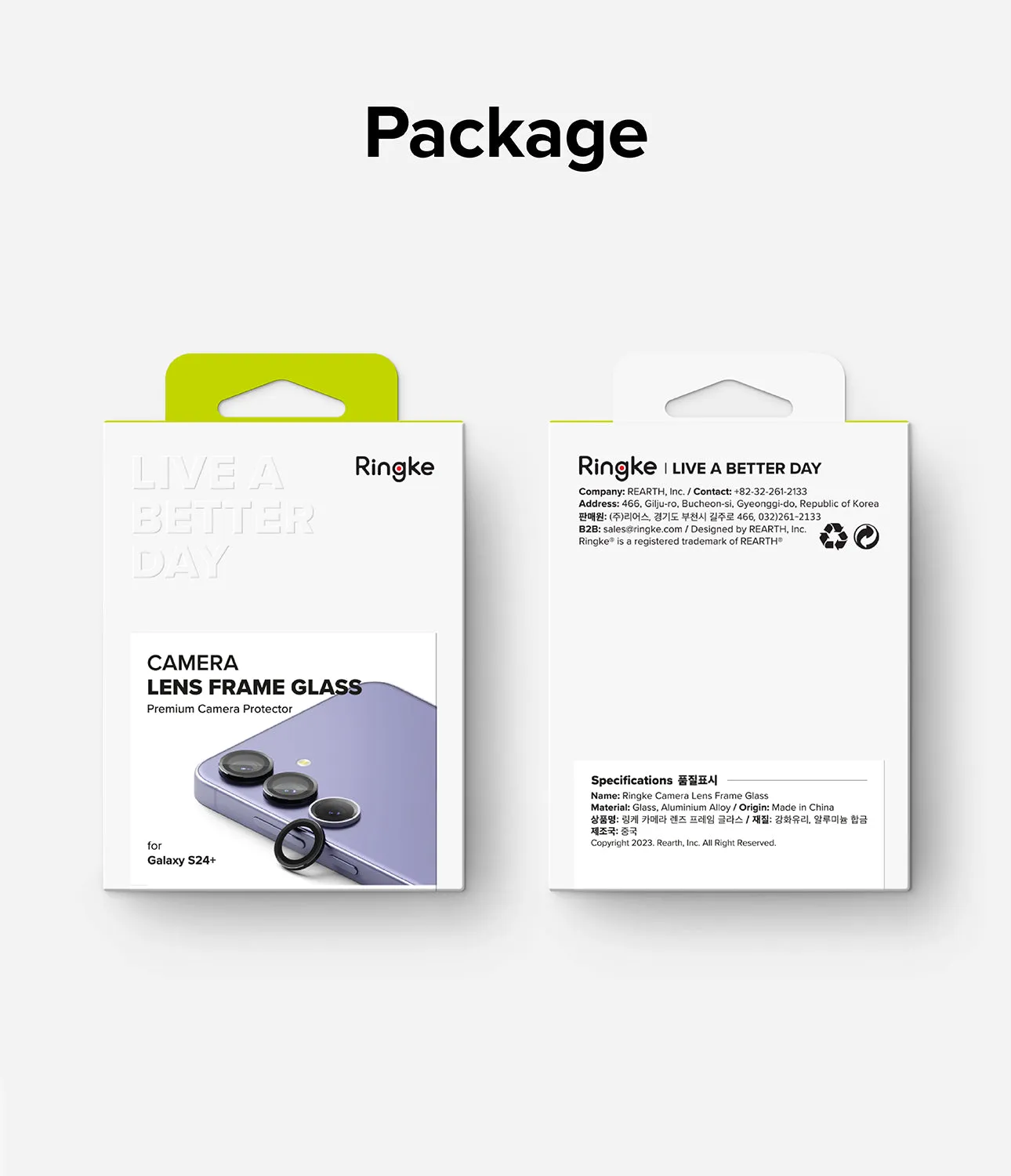 Galaxy S24 Plus Lens Protector | Camera Lens Frame Glass