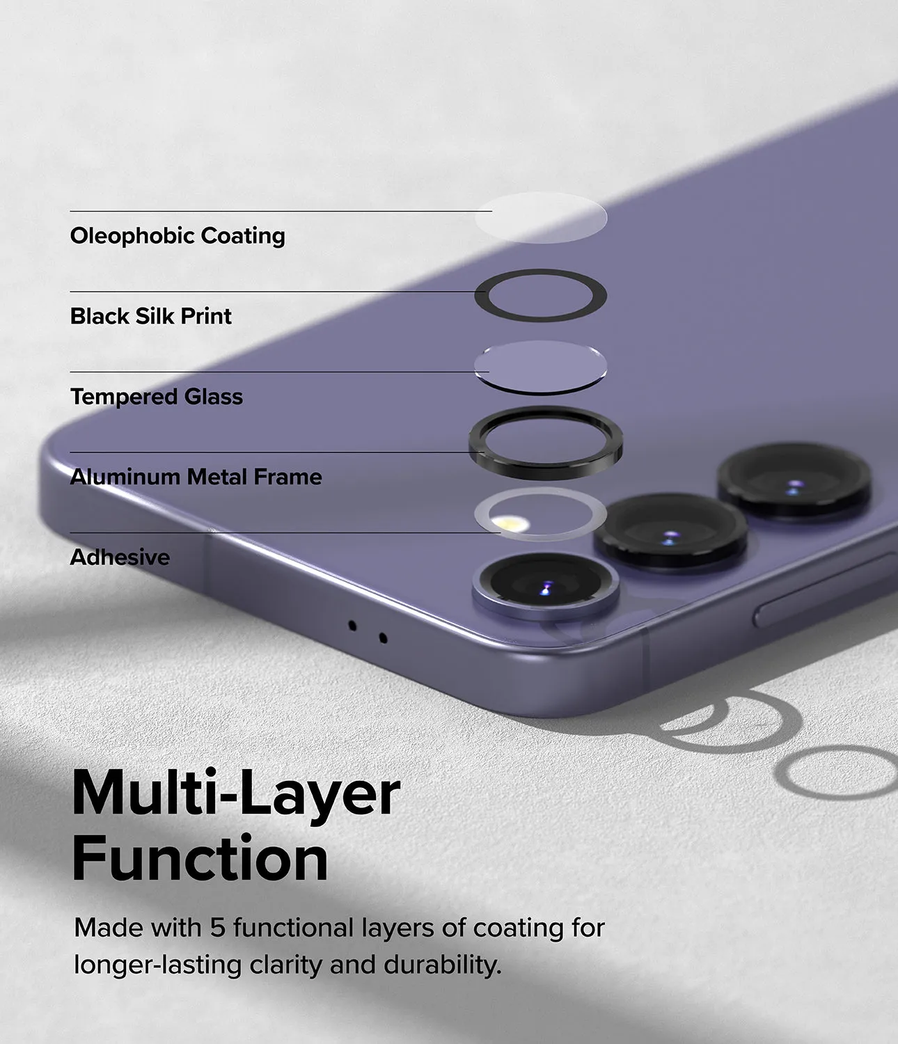 Galaxy S24 Plus Lens Protector | Camera Lens Frame Glass