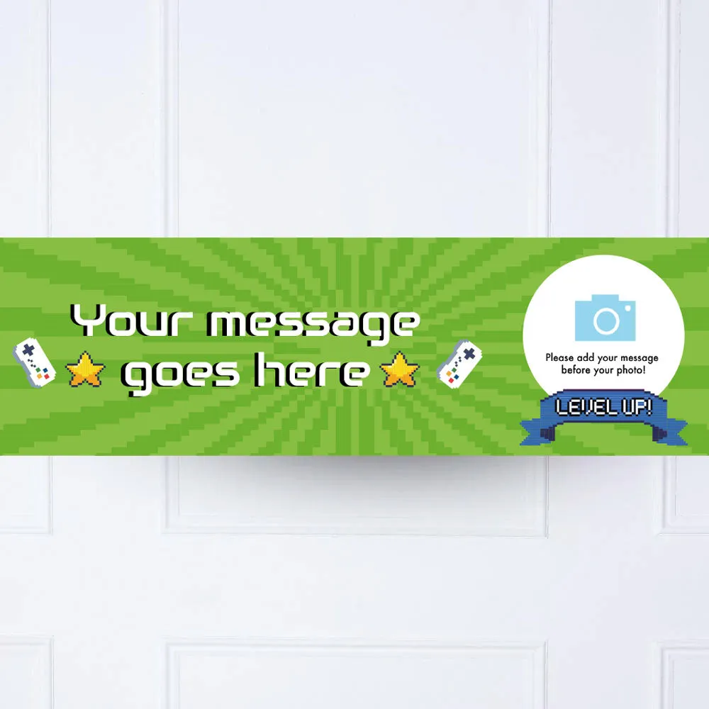 Game On Personalised Party Banner