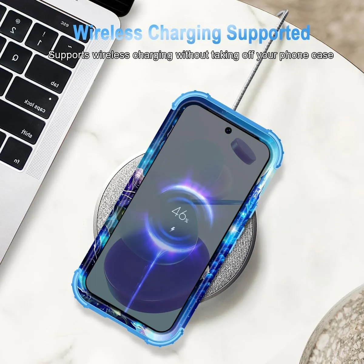 Google Pixel 9 Case/Pixel 9 Pro Case, Glow Duty Shockproof Full Body Protection Soft Silicone Case