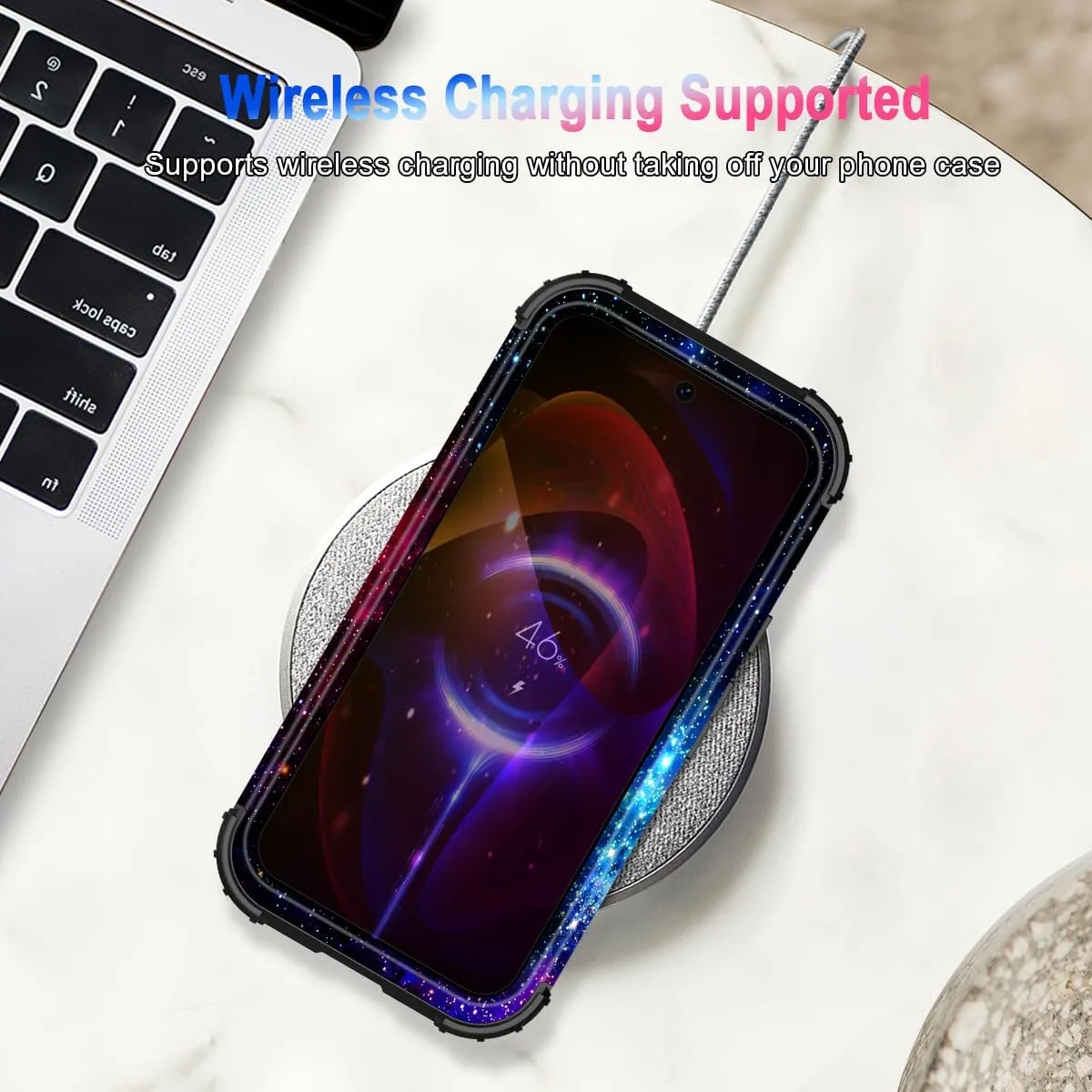 Google Pixel 9 Case/Pixel 9 Pro Case, Glow Duty Shockproof Full Body Protection Soft Silicone Case