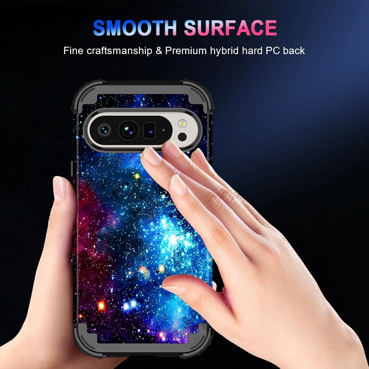 Google Pixel 9 Case/Pixel 9 Pro Case, Glow Duty Shockproof Full Body Protection Soft Silicone Case