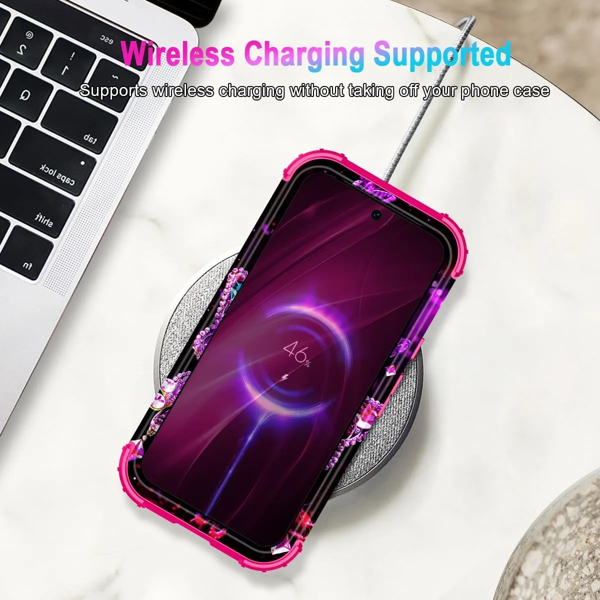 Google Pixel 9 Case/Pixel 9 Pro Case, Glow Duty Shockproof Full Body Protection Soft Silicone Case