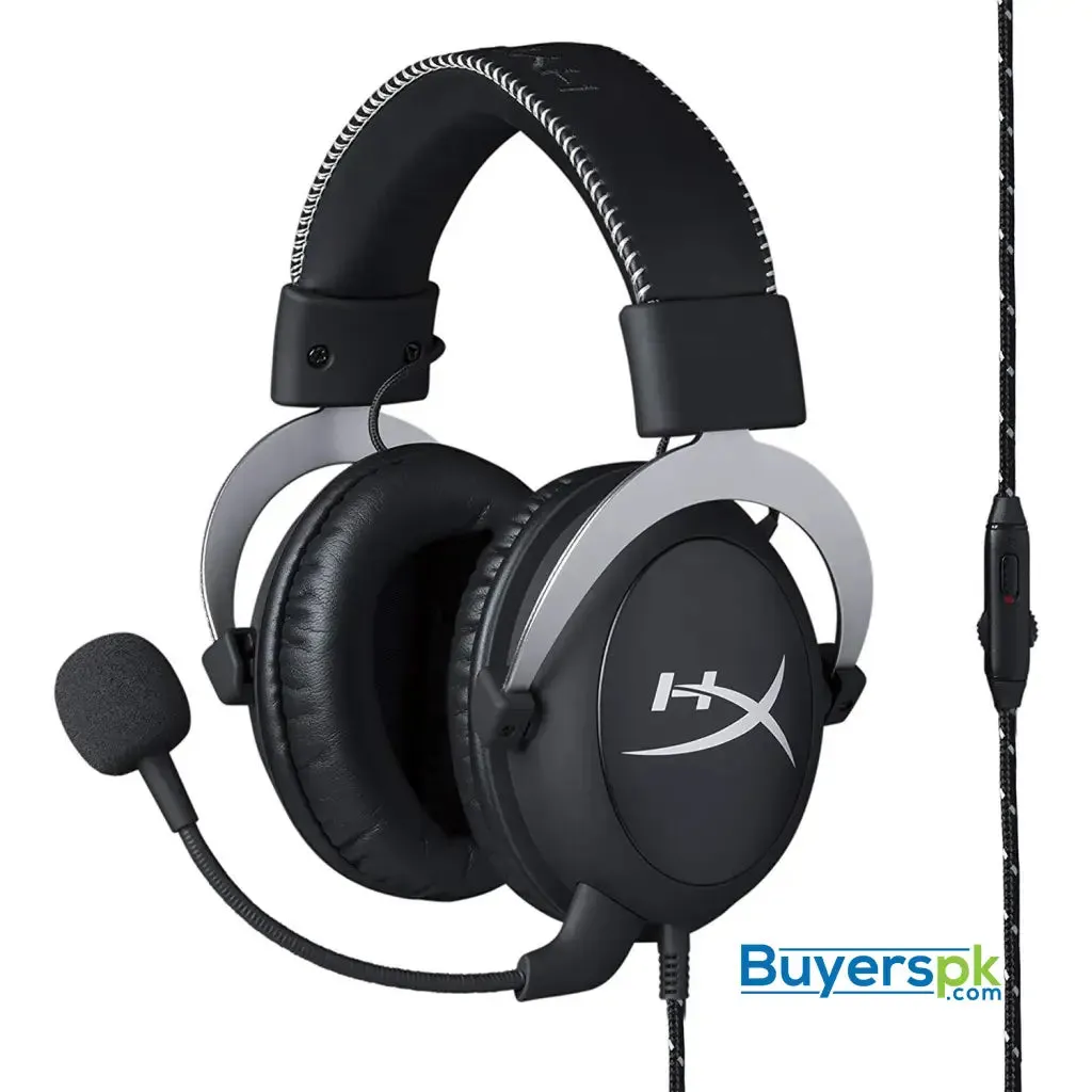 Hyperx Cloud Pro Gaming Headset - Silver - with In-line Audio Control for Ps4, Xbox One, and Pc