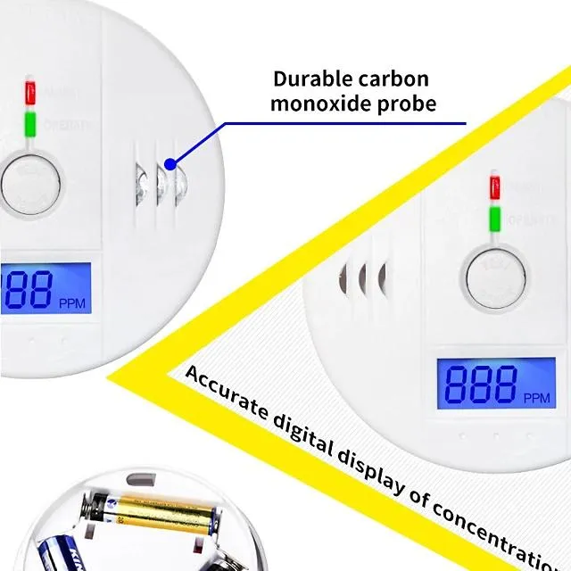 Independent Carbon Monoxide Sensor Detector Alarm