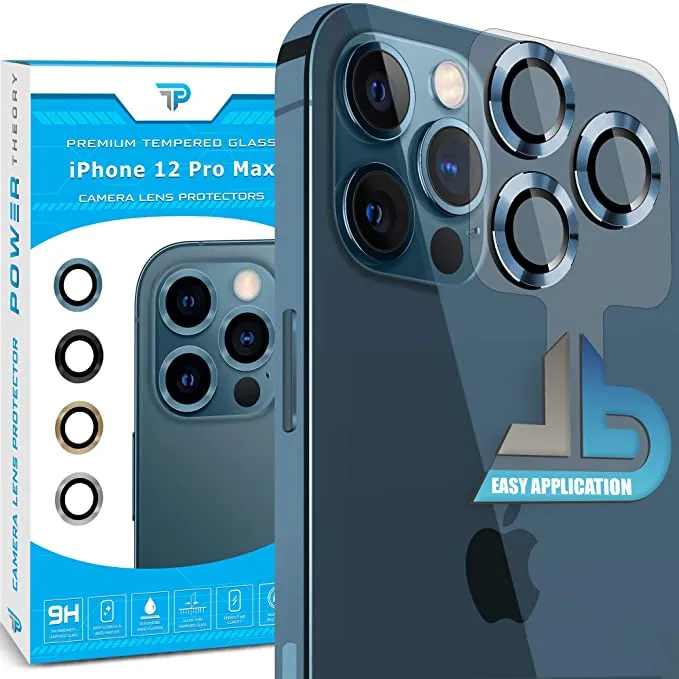 iPhone 12 Pro Max Tempered Glass Camera Lens Protector [3-Pack]