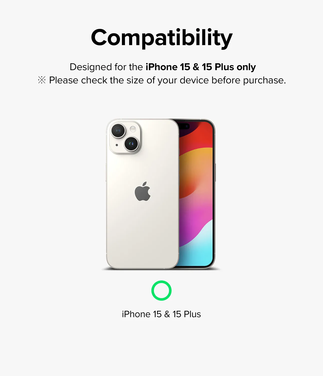 iPhone 15 Plus / 15 | Camera Lens Frame Glass