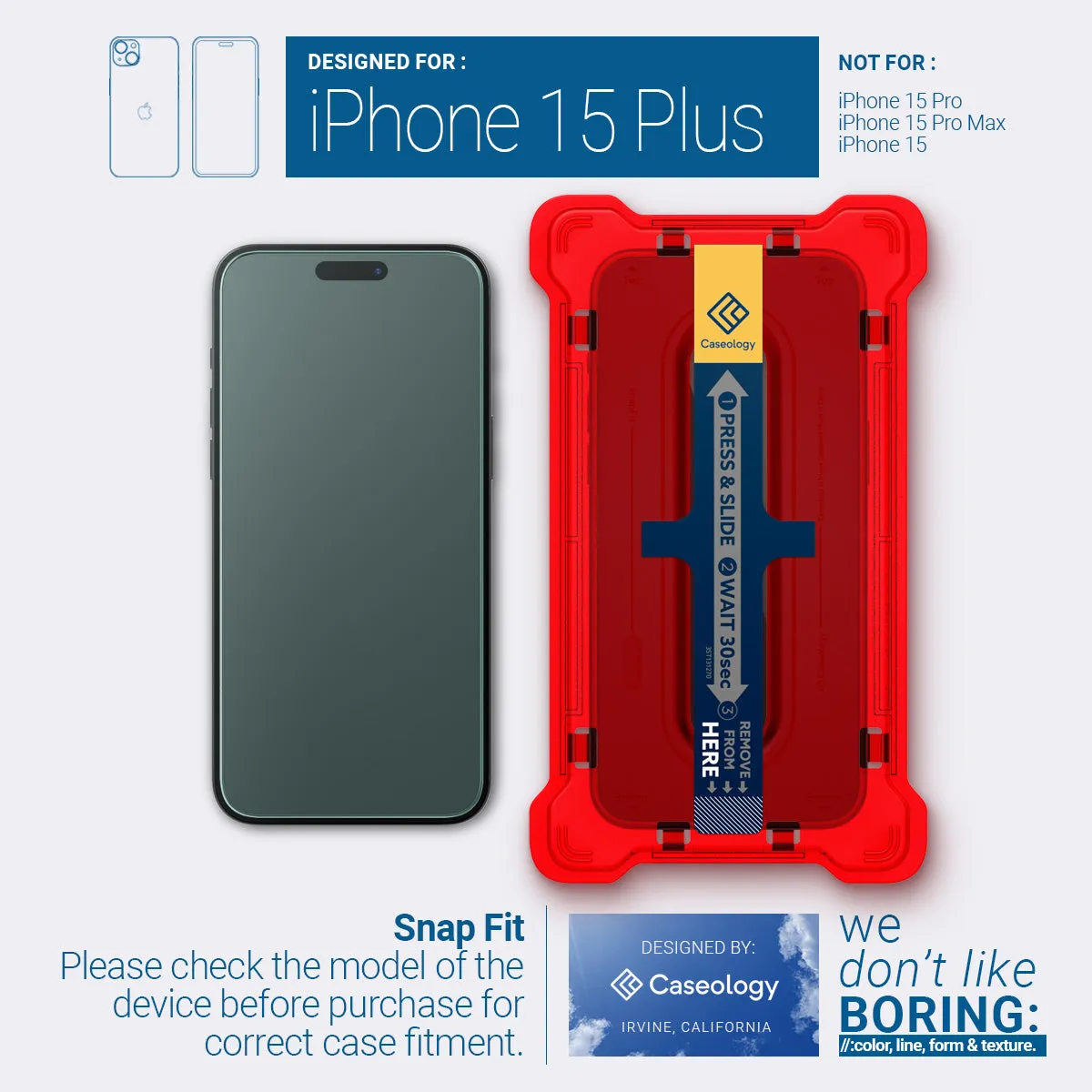 iPhone 15 Plus - Snap Fit (2P)