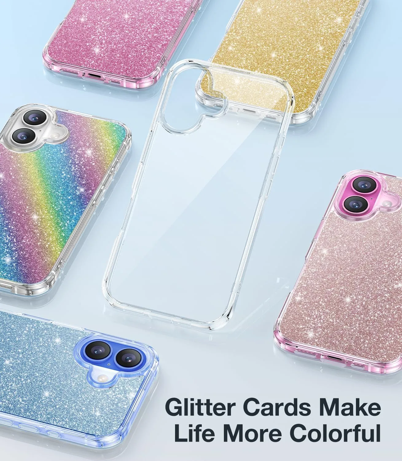 iPhone 16 Pro Case Clear 6.3" Slim Shockproof Protective Case