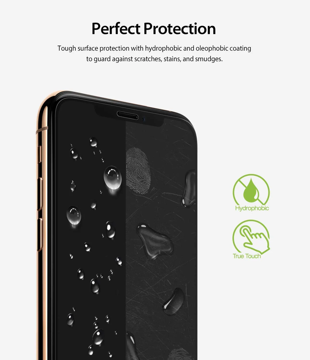 iPhone XS Max Screen Protector Guard | Dual Easy Full 2 Pack