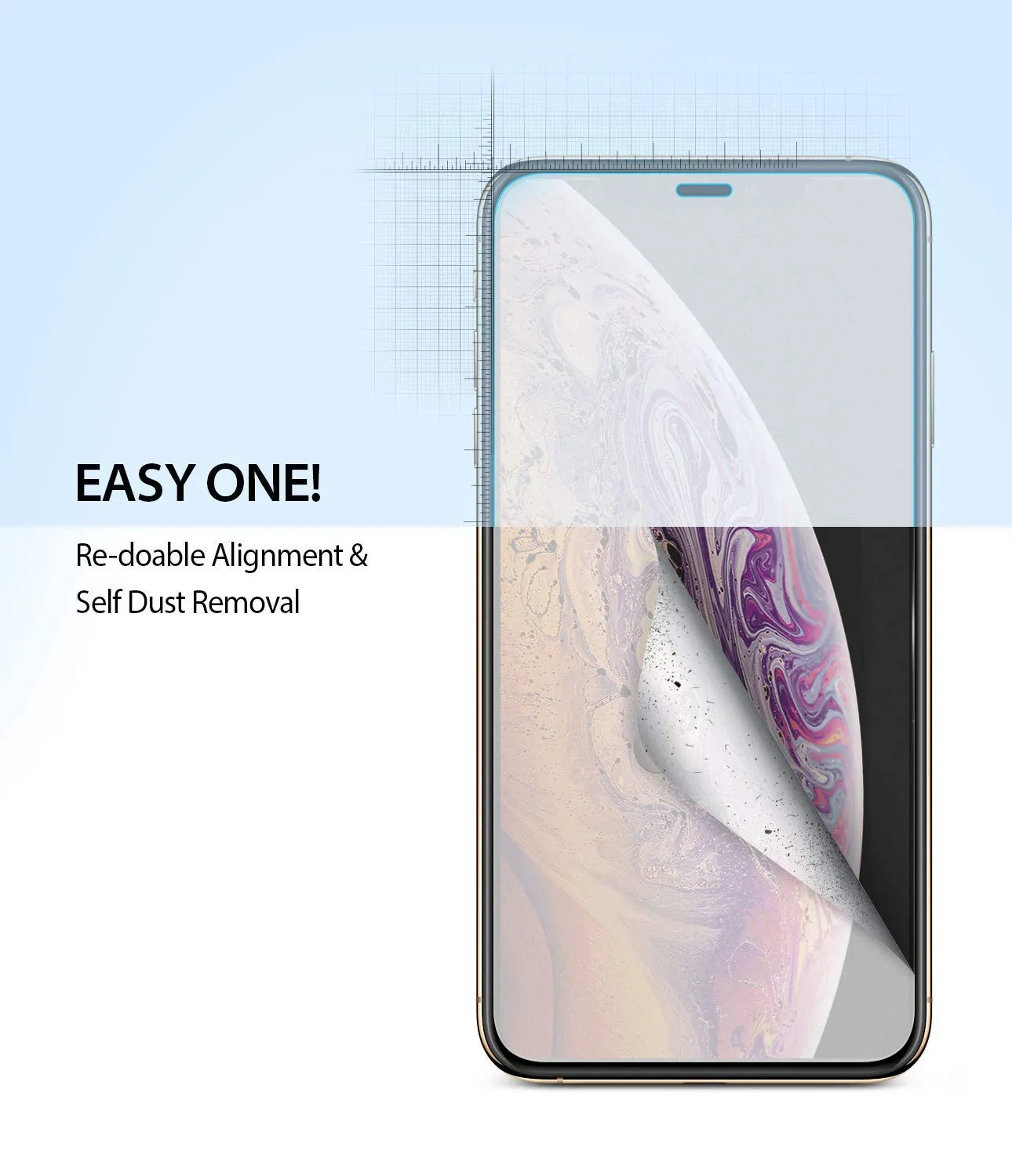 iPhone XS Max Screen Protector Guard | Dual Easy Full 2 Pack