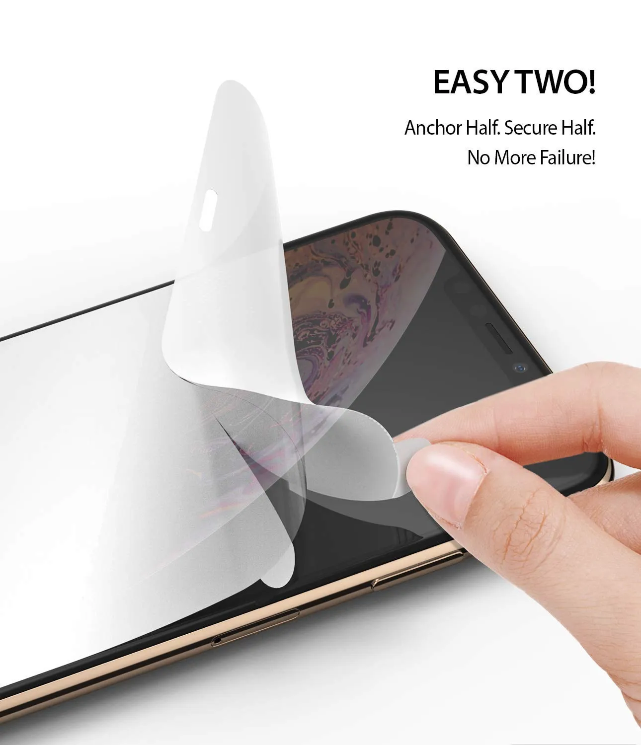 iPhone XS Max Screen Protector Guard | Dual Easy Full 2 Pack