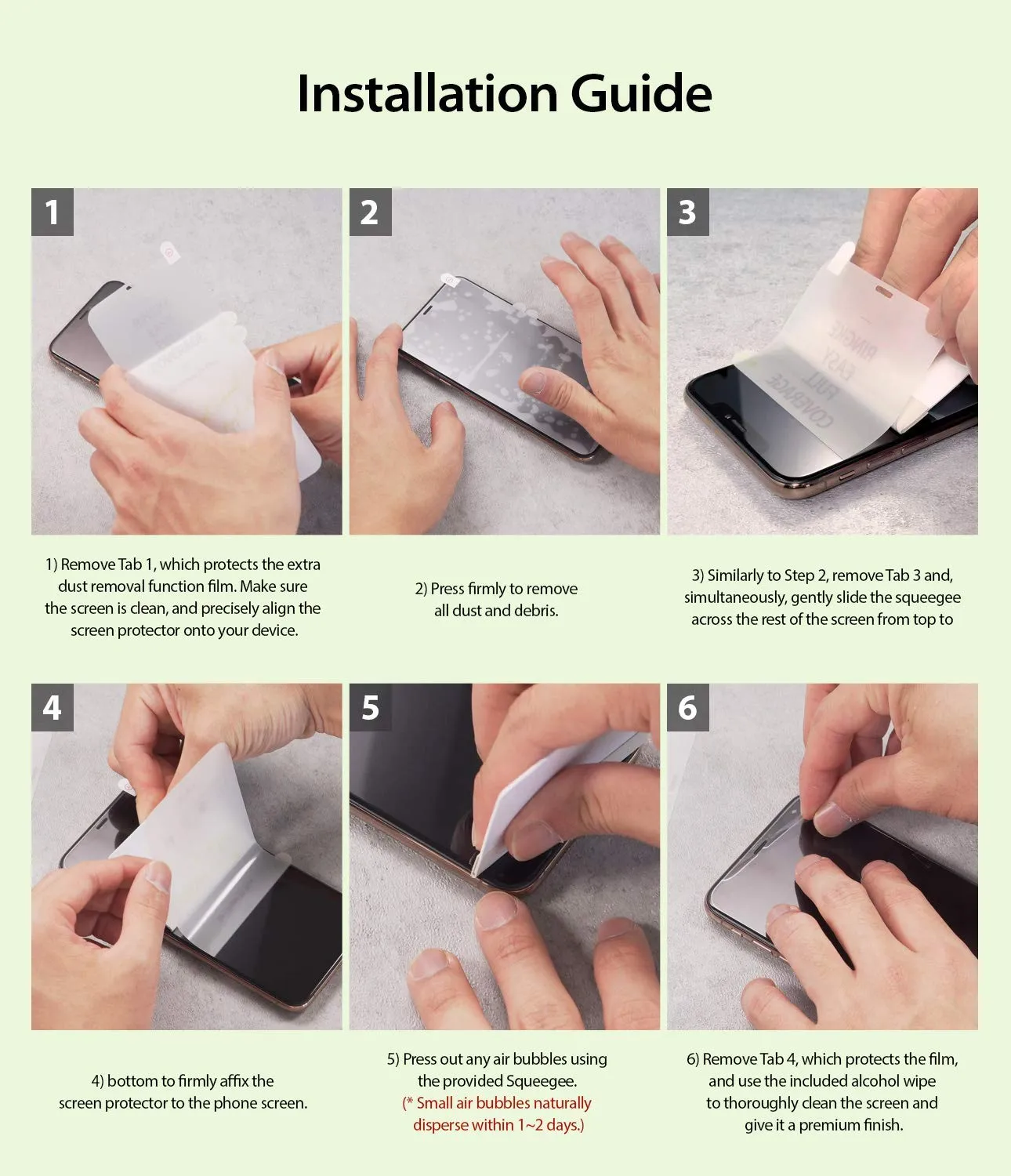 iPhone XS Max Screen Protector Guard | Dual Easy Full 2 Pack