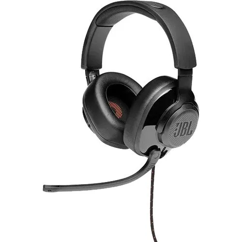 JBL QUANTUM 200 Wired Over-Ear Gaming Headset (Black)