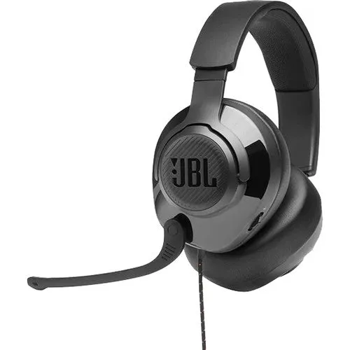 JBL QUANTUM 200 Wired Over-Ear Gaming Headset (Black)
