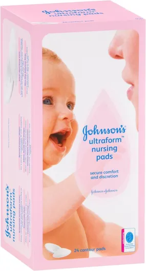 Johnsons 1 Pack of 24 Ultraform Nursing Pads Secure Comfort and Discretion