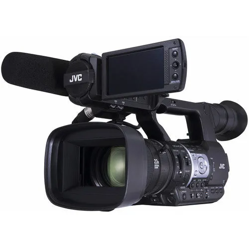 JVC GY-HM620U ProHD Professional Mobile News Camcorder with Microphone   64GB Card   Case   Reader   Kit