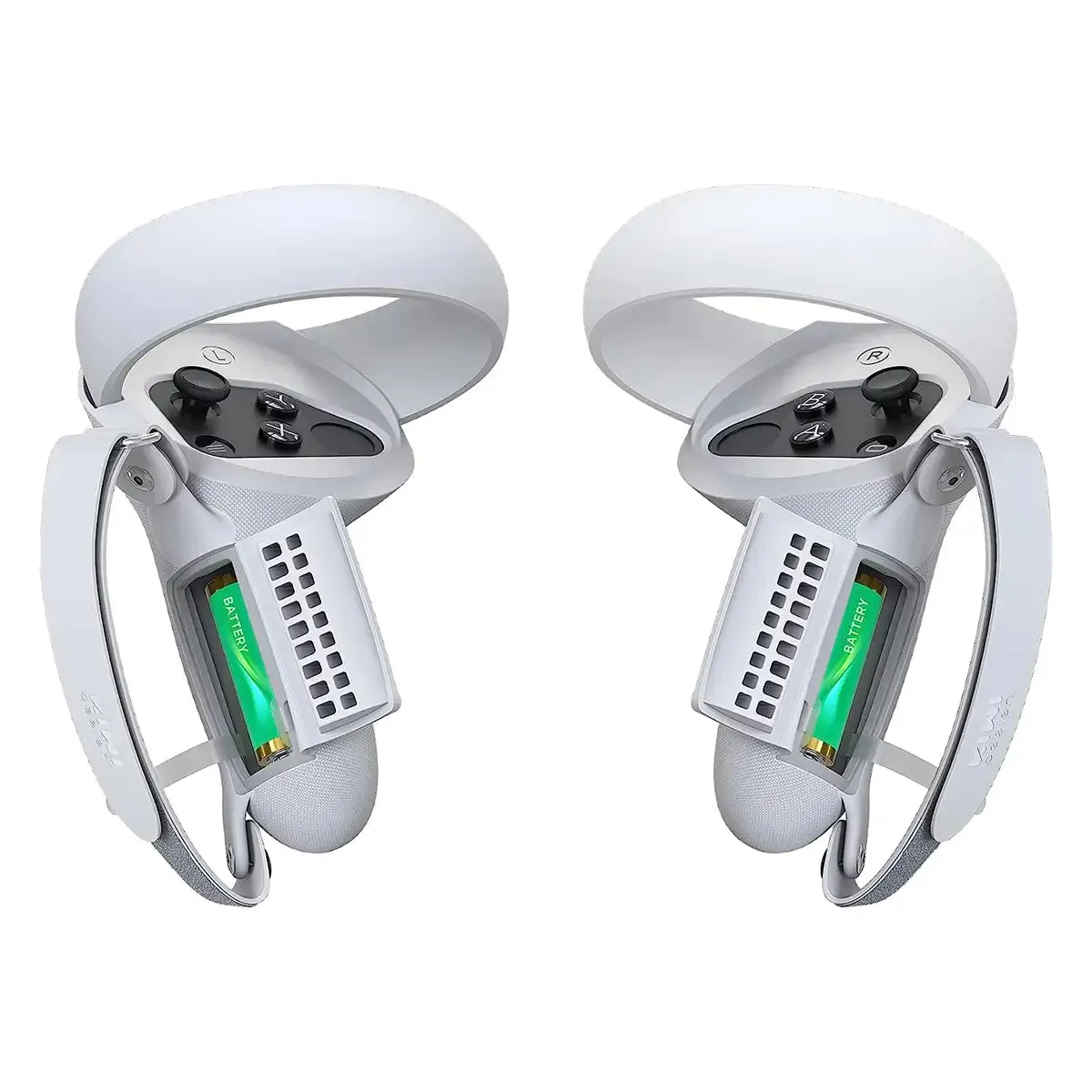 Kiwi Top Version Controller Knuckle Grips Cover - Black and White | for Quest 2