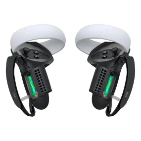 Kiwi Top Version Controller Knuckle Grips Cover - Black and White | for Quest 2