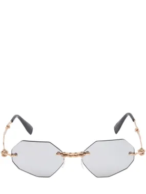 Kuboraum Berlin   H44 foldable acetate &amp; metal sunglasses 