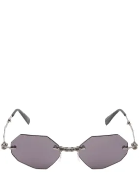 Kuboraum Berlin   H44 foldable acetate &amp; metal sunglasses 