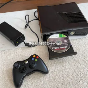 Foreign Used Microsoft XBOX 360 Slim Console Set - 250GB, Complete with 1 Wireless Controller, Genuine - No Hacking