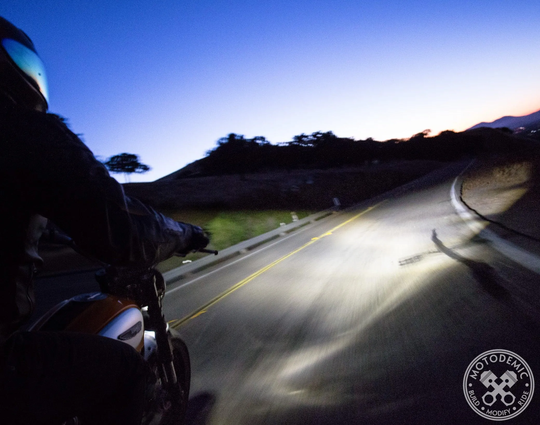 Motodemic Adaptive LED Headlight for Triumph Scrambler 1200