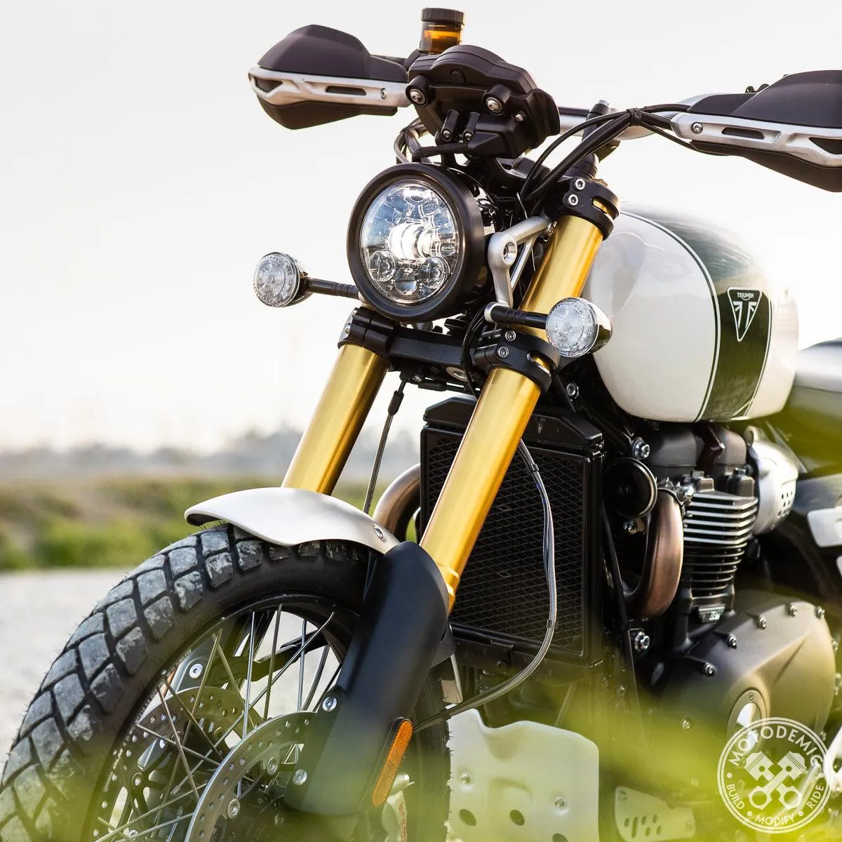 Motodemic Adaptive LED Headlight for Triumph Scrambler 1200