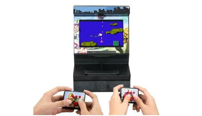 NEW HOLIDAY RELEASE: 1 or 2 Player Wireless Micro Arcade Machine with 300 Games and built-in controllers!