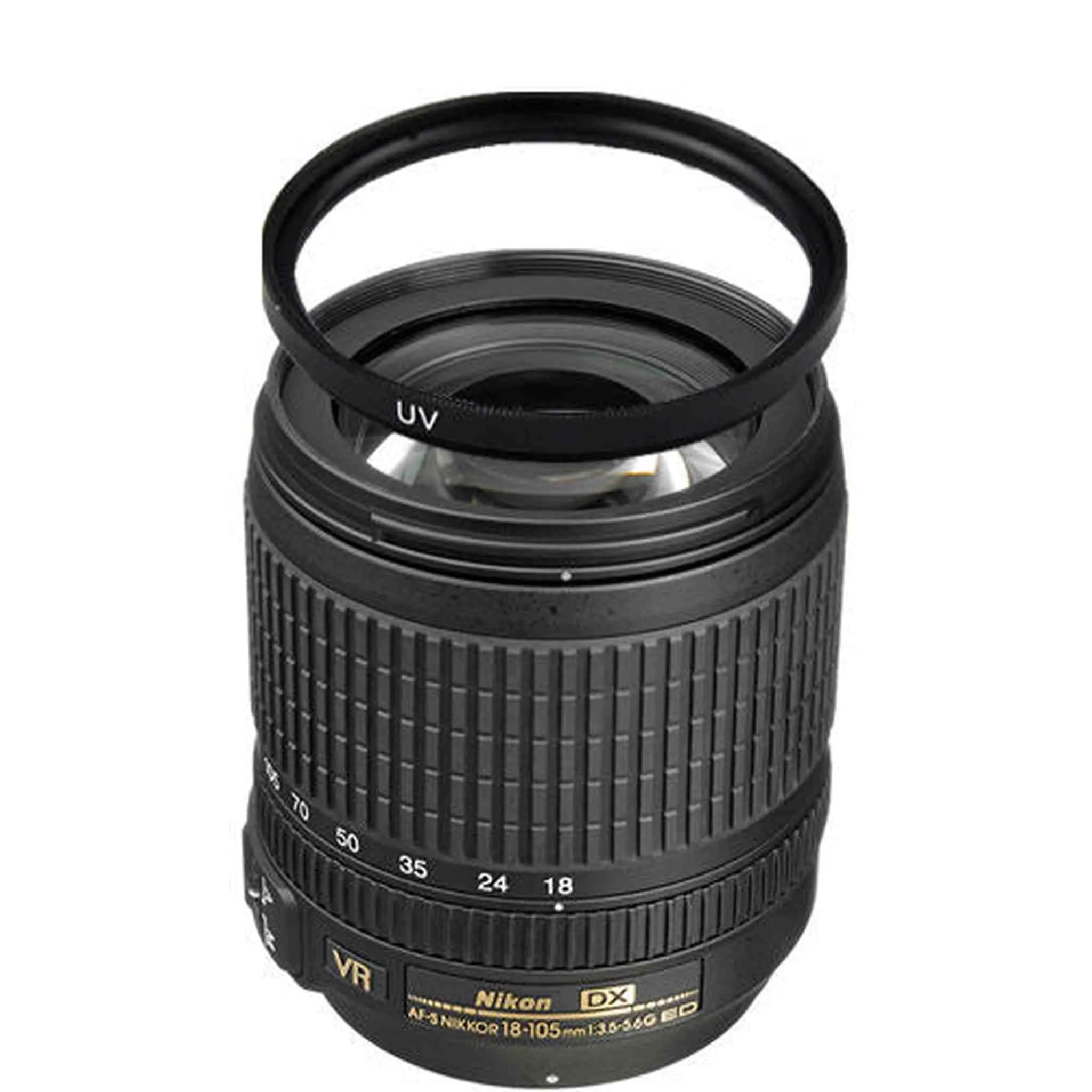 Nikon 18-105mm f/3.5-5.6G ED VR AF-S DX Nikkor Autofocus Lens w/67mm UV Filter Bundle