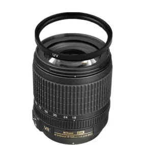 Nikon 18-105mm f/3.5-5.6G ED VR AF-S DX Nikkor Autofocus Lens w/67mm UV Filter Bundle