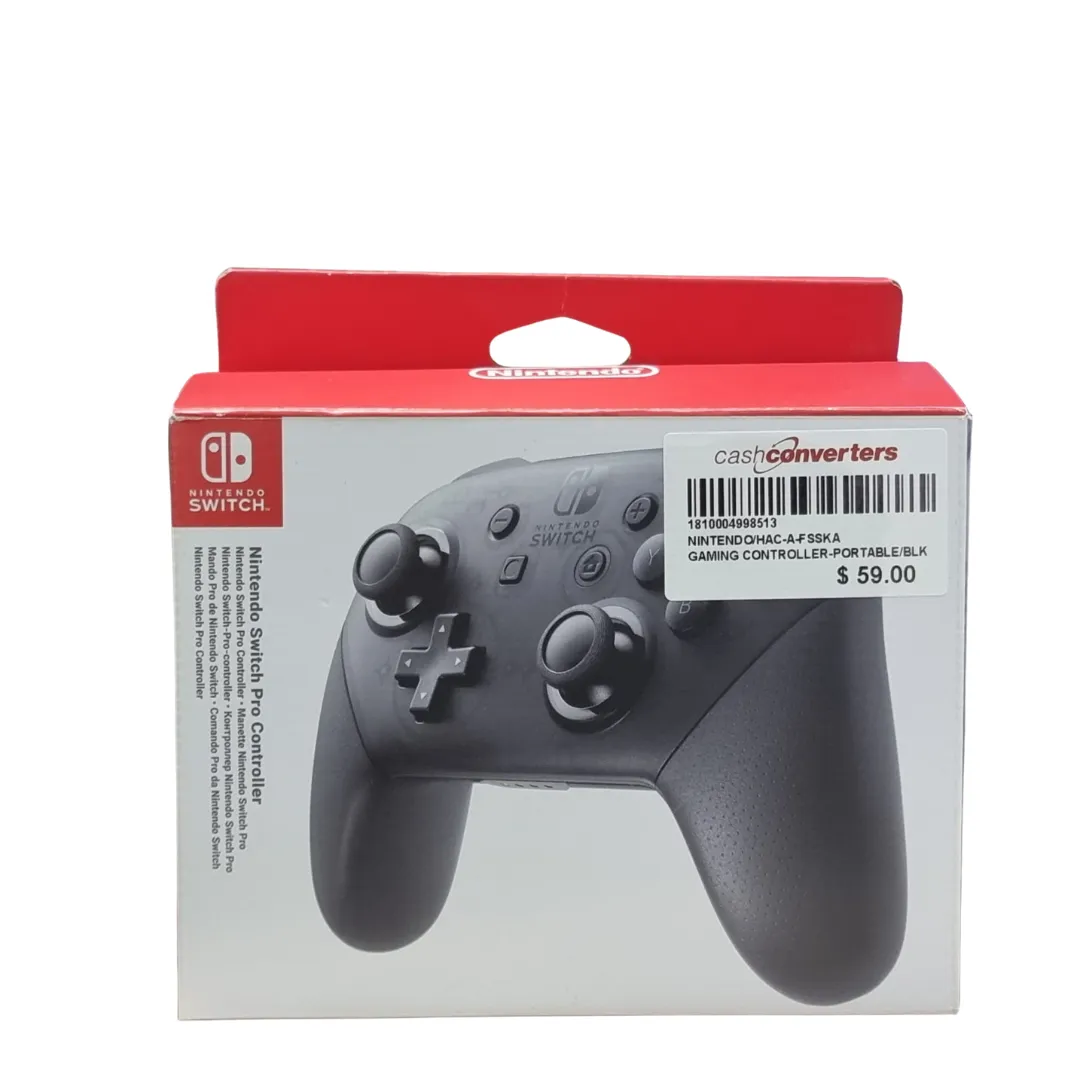 Nintendo HAC-A-FSSKA Switch Pro ControlleR R1 Black