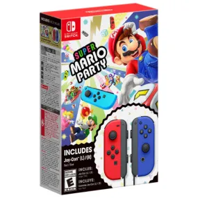 Nintendo Switch Super Mario Party   Red and Blue Joy-Con Bundle