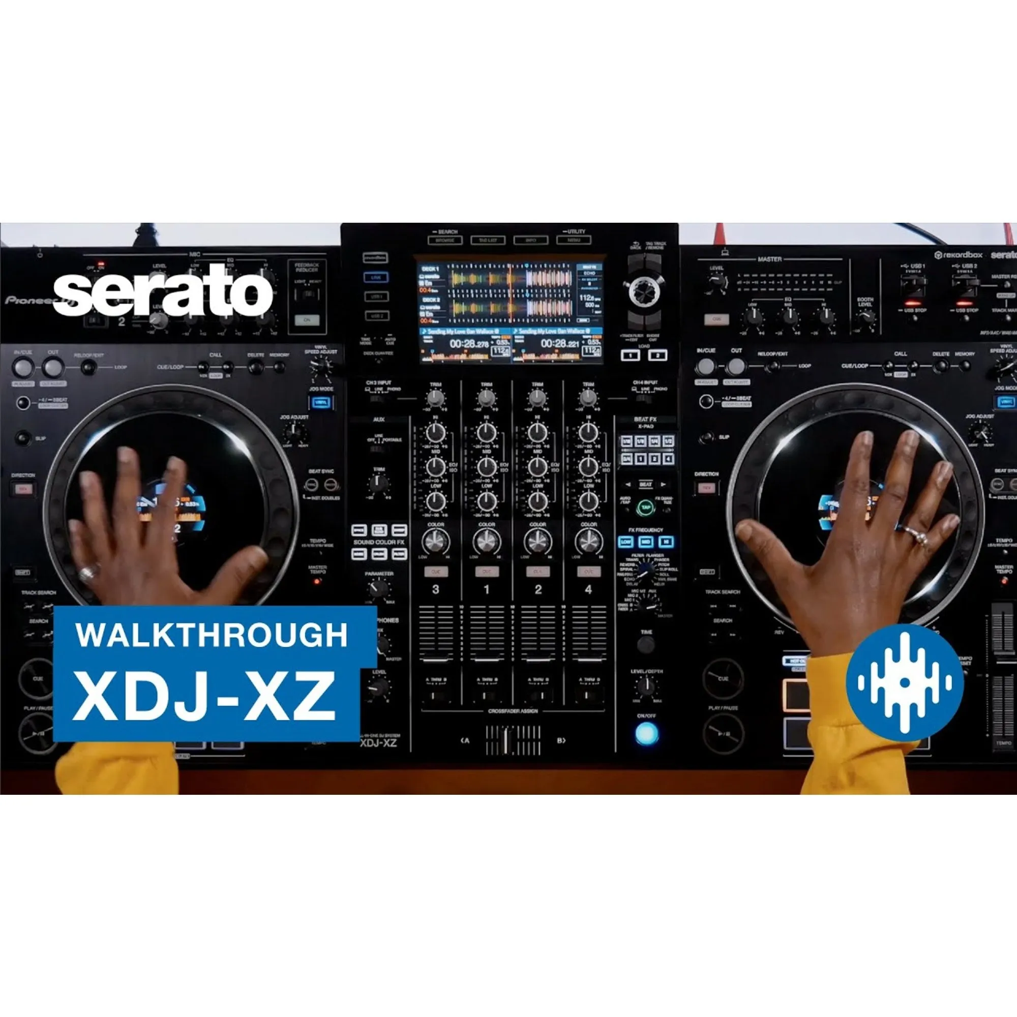Pioneer DJ XDJ-XZ Professional All-in-One DJ System with Rekordbox and Serato DJ Pro, Professional Portable Audio Equipment