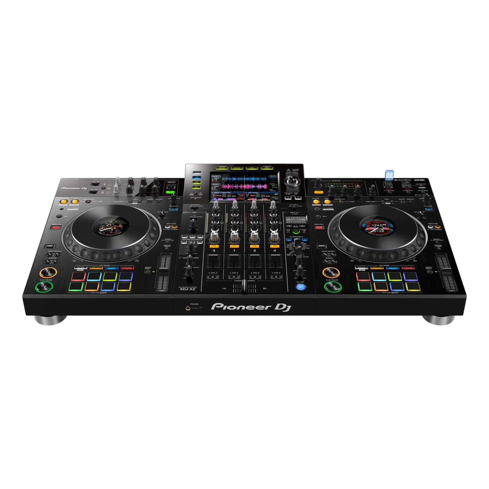 Pioneer DJ XDJ-XZ Professional All-in-One DJ System with Rekordbox and Serato DJ Pro, Professional Portable Audio Equipment