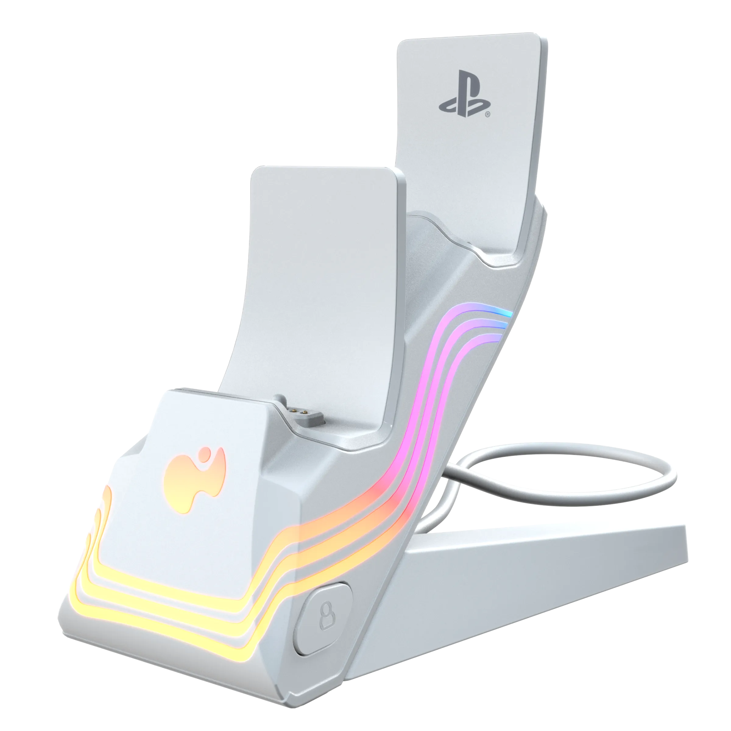 PlayStation 5 White Afterglow™ Wave Dual Charger