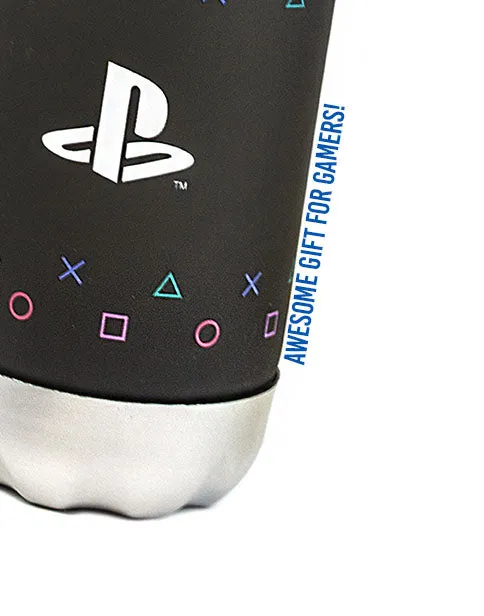 PlayStation Water Bottle Sports Soft Touch Gamer Gift Adults & Kids