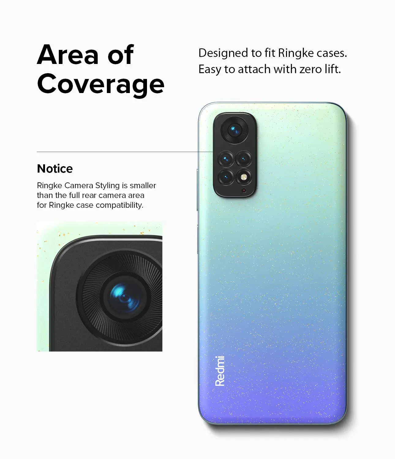Redmi Note 11 (GLOBAL VER.) Lens protectors| Camera Styling| Black