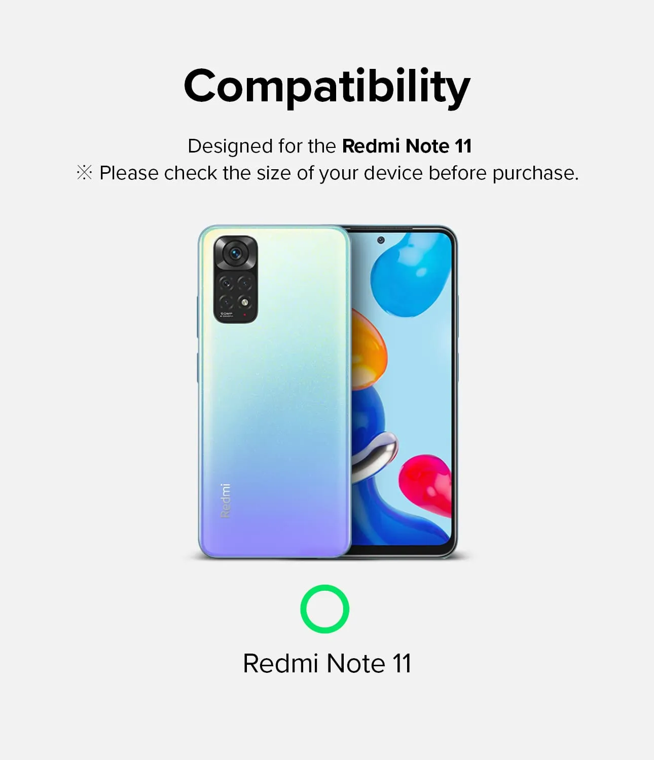 Redmi Note 11 (GLOBAL VER.) Lens protectors| Camera Styling| Black