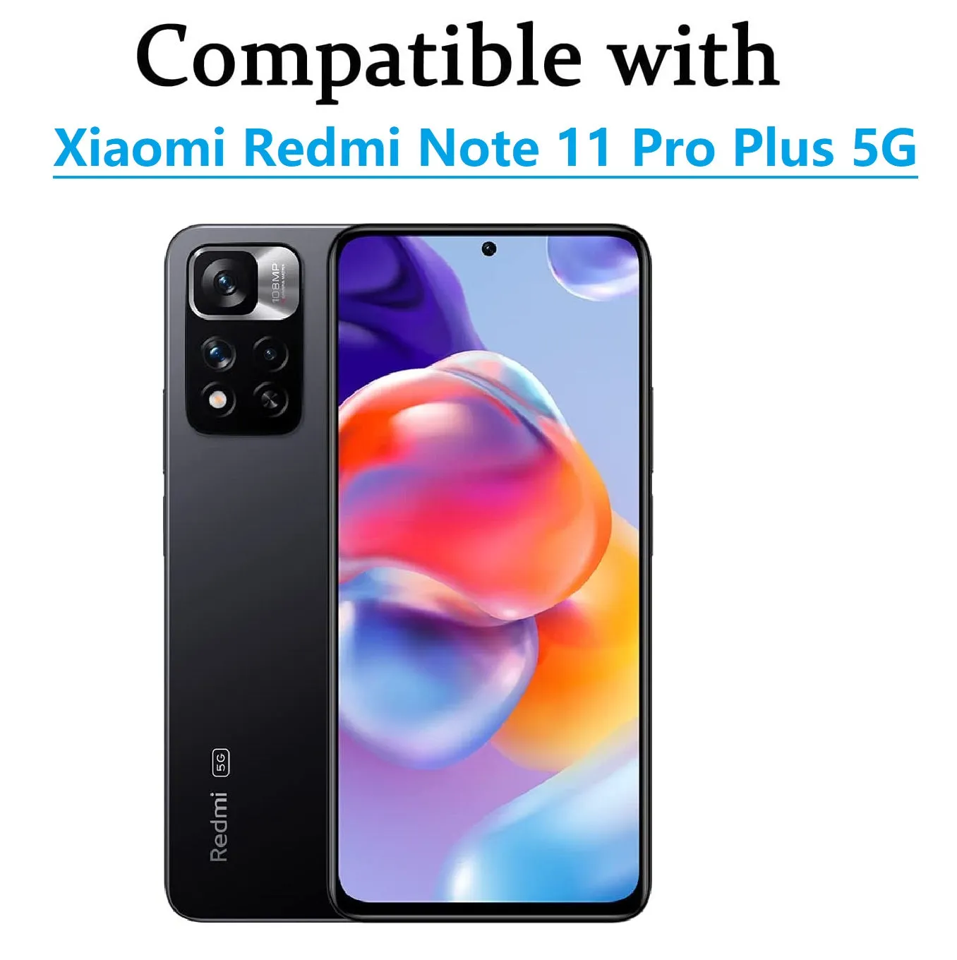 Redmi Note 11 Pro Plus 5G Screen Protector | Tempered Glass | 2 Pack - Black