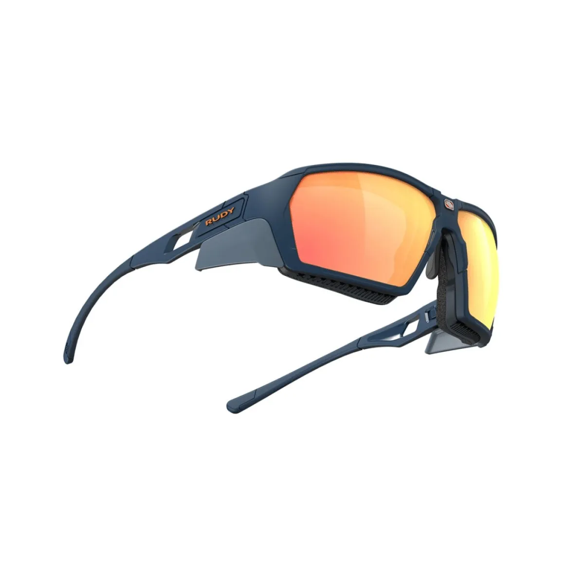 Rudy Project Agent Q Blue Navy Avio Matte Multilaser Orange Glasses