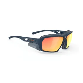 Rudy Project Agent Q Blue Navy Avio Matte Multilaser Orange Glasses