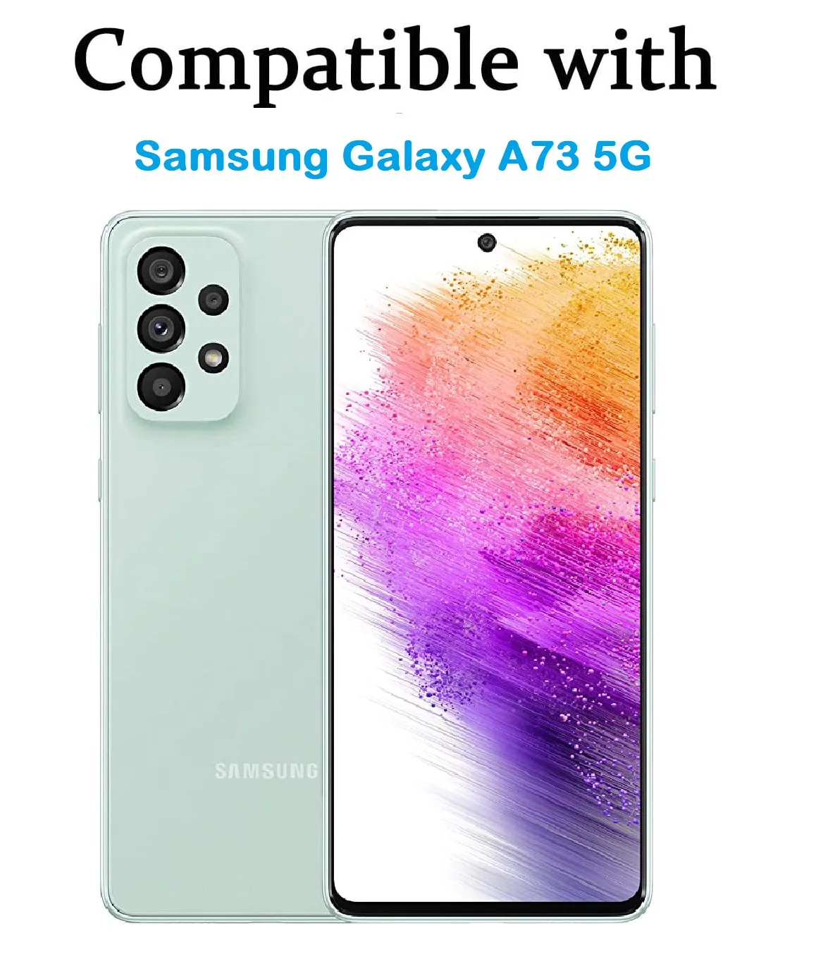 Samsung Galaxy A73 5G Screen Protector | Tempered Glass | 2 Pack - Black